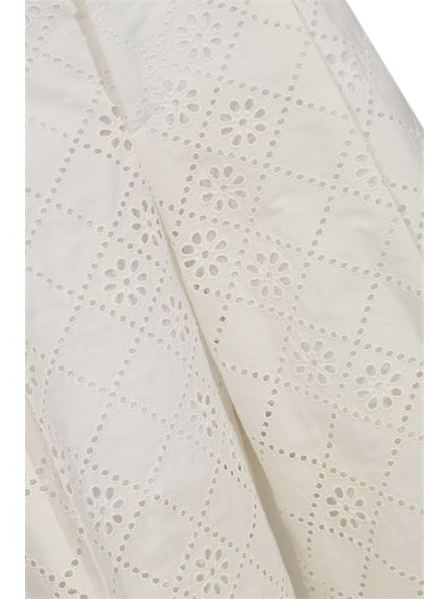 Pantaloni a gamba larga in pizzo Sangallo di misto cotone ALBERTA FERRETTI | U0321 16220002